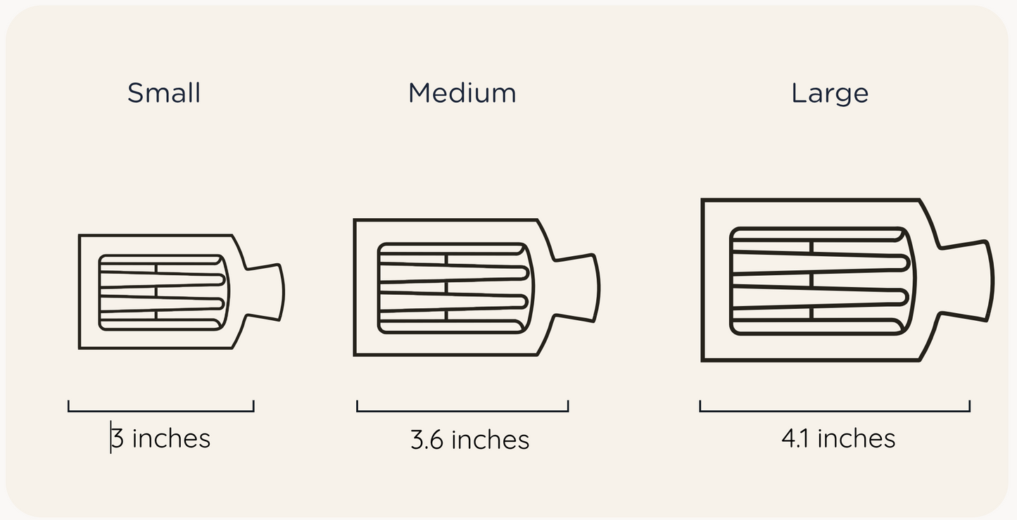 TELETIES Classic MEDIUM Flat Square Clips