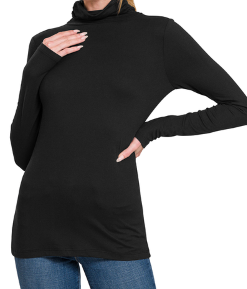 Classic Turtleneck Top (S-XL)(2 Colors)