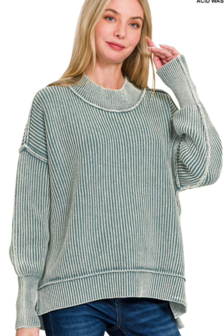 The Cozy Up Corded Pullover Top (2 Colors)