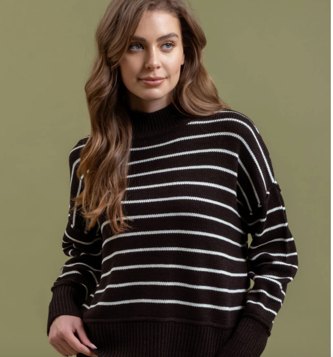 Stripe Knit Sweater (S-L)