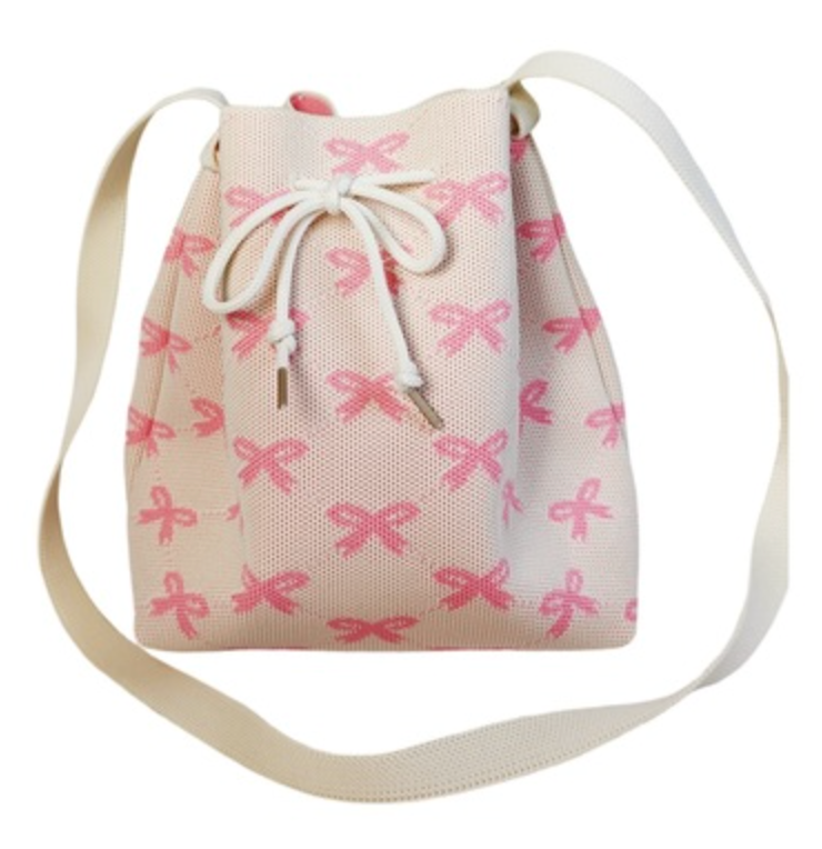 SALE! The Pink Bow Bucket Crossbody Bag