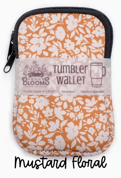 Tumbler Wallet Zipper Pouch (Multiple Patterns)