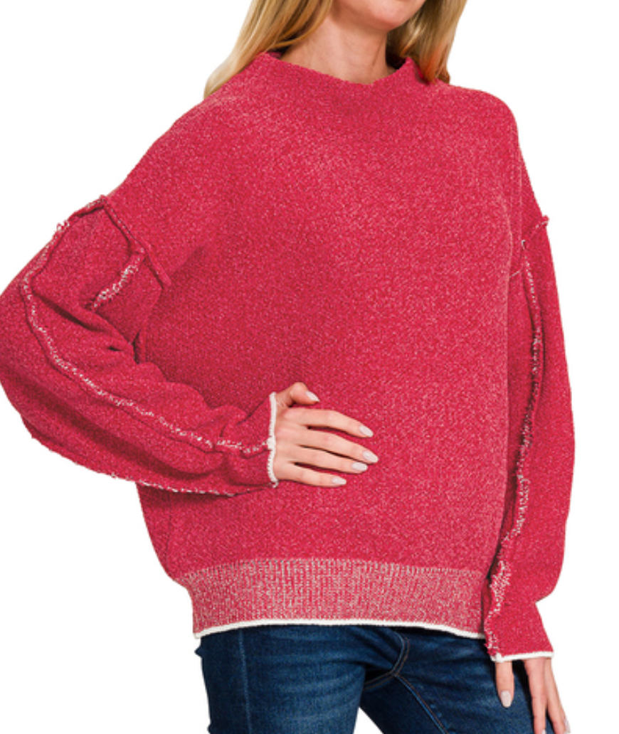 The Lilly Chenille Sweater (S/M, L/XL) (4 COLORS)