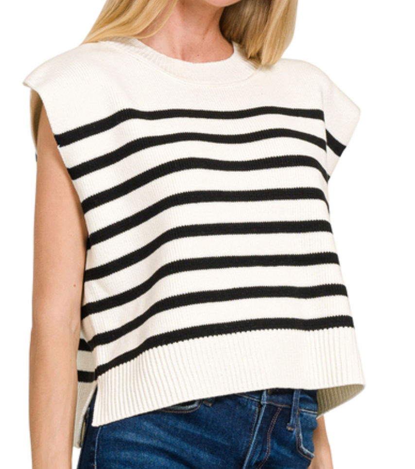 The Judy Striped Sweater Top (S-L)(2 Colors)