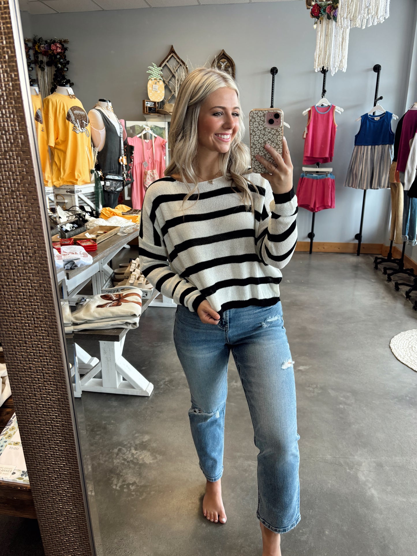 The Striped Knit Top (S-L)