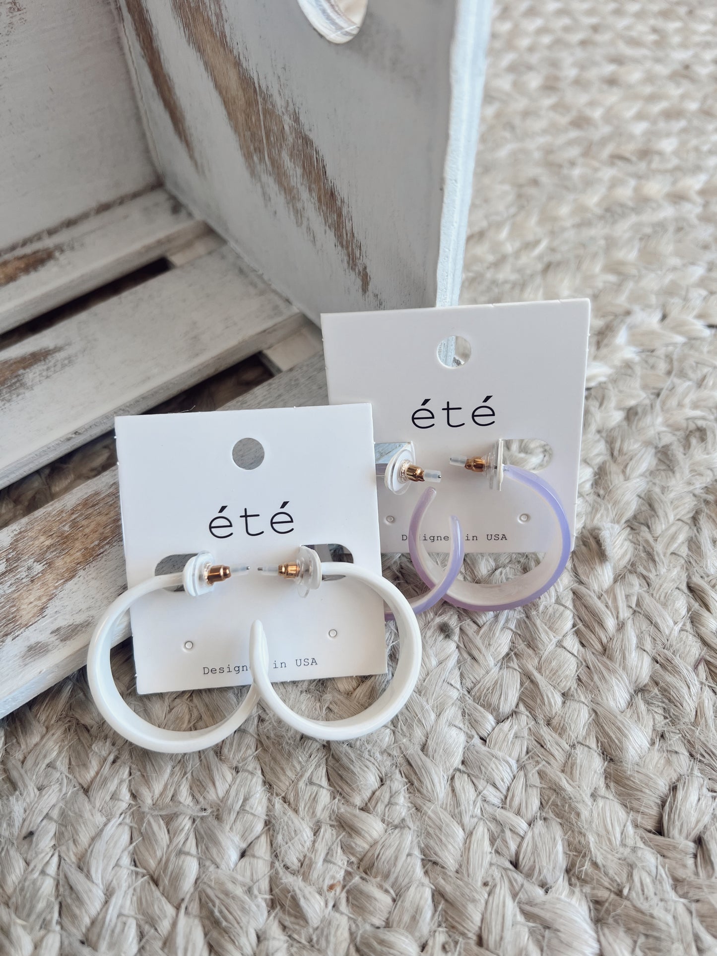 Acrylic Hoop Earrings (4 colors)