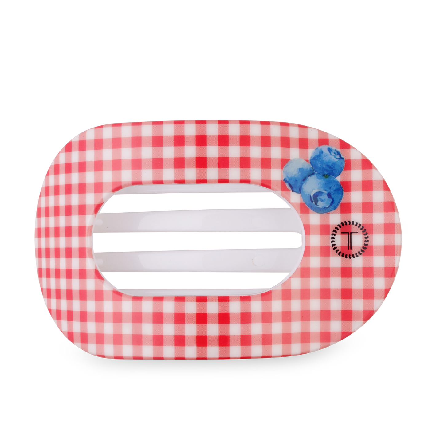 TELETIES - Flat Round Hair Clip | Large | Blueberry Farms