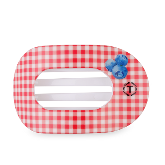 TELETIES - Flat Round Hair Clip | Large | Blueberry Farms