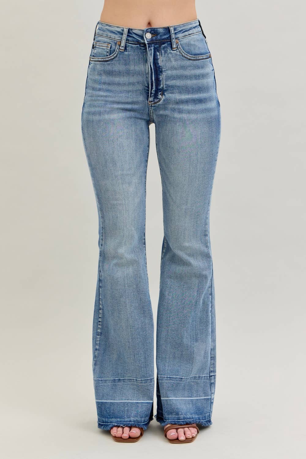 Judy Blue Jeans - HW "Tummy Control " w/ Release Hem Flare (Reg & Plus)