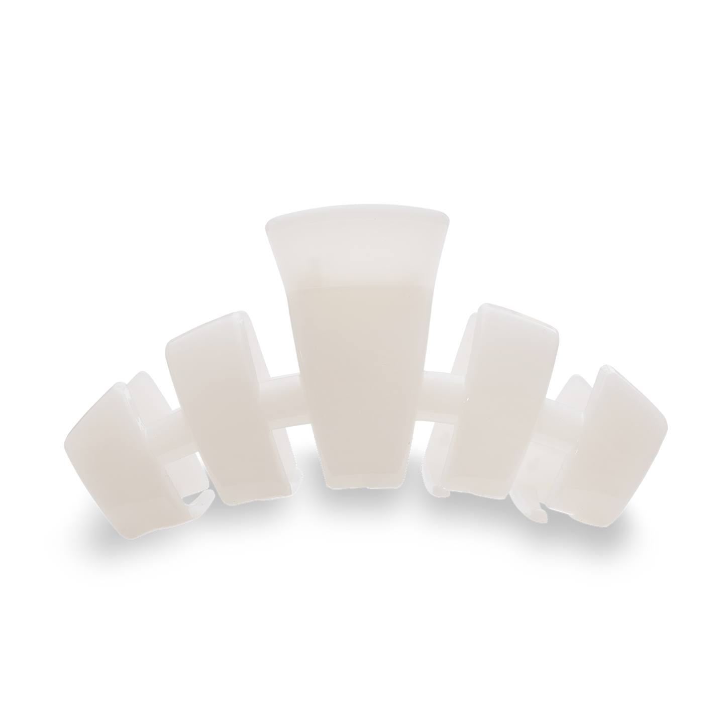 TELETIES - Classic Hair Clip | Large | Coconut White