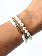 JOYFUL gold beaded bracelet jewelry set Christian & Holiday