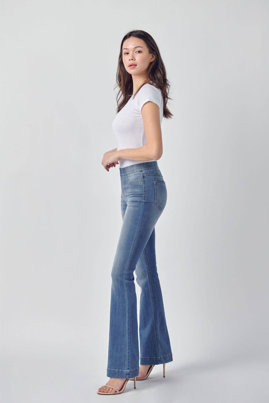 Cello Jeans - Medium Wash Flared Jegging (S-XL)