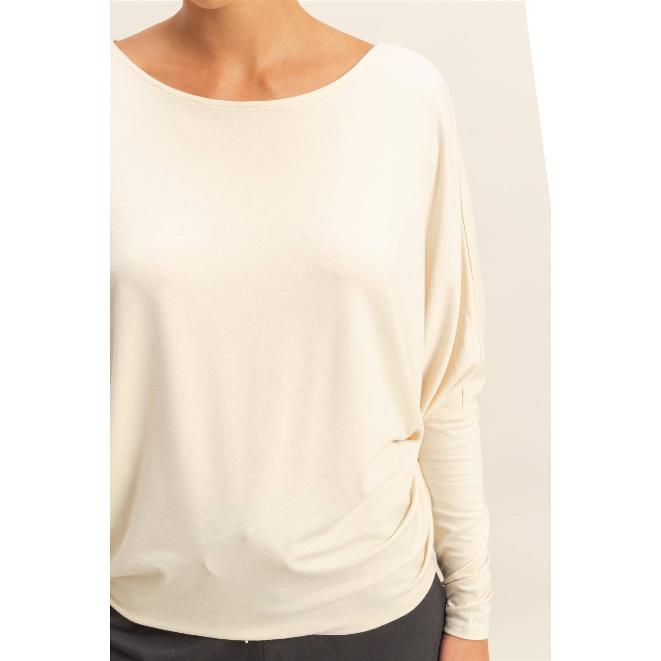 Dolman Long Sleeve Top (S-L)