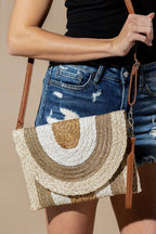 SALE! Metallic Lined Straw Clutch & Crossbody Bag (2 Colors)