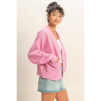 The Amy Oversized Textued Knit Cardigan Sweater (S-L)