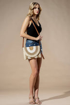 SALE! Metallic Lined Straw Clutch & Crossbody Bag (2 Colors)