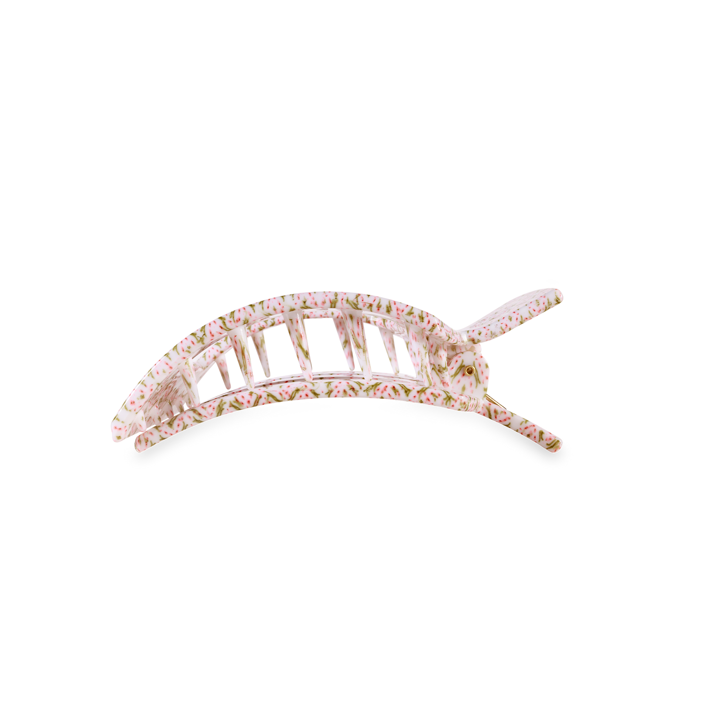 TELETIES - Pine & Pearl | Medium | Flat Square Hair Clip