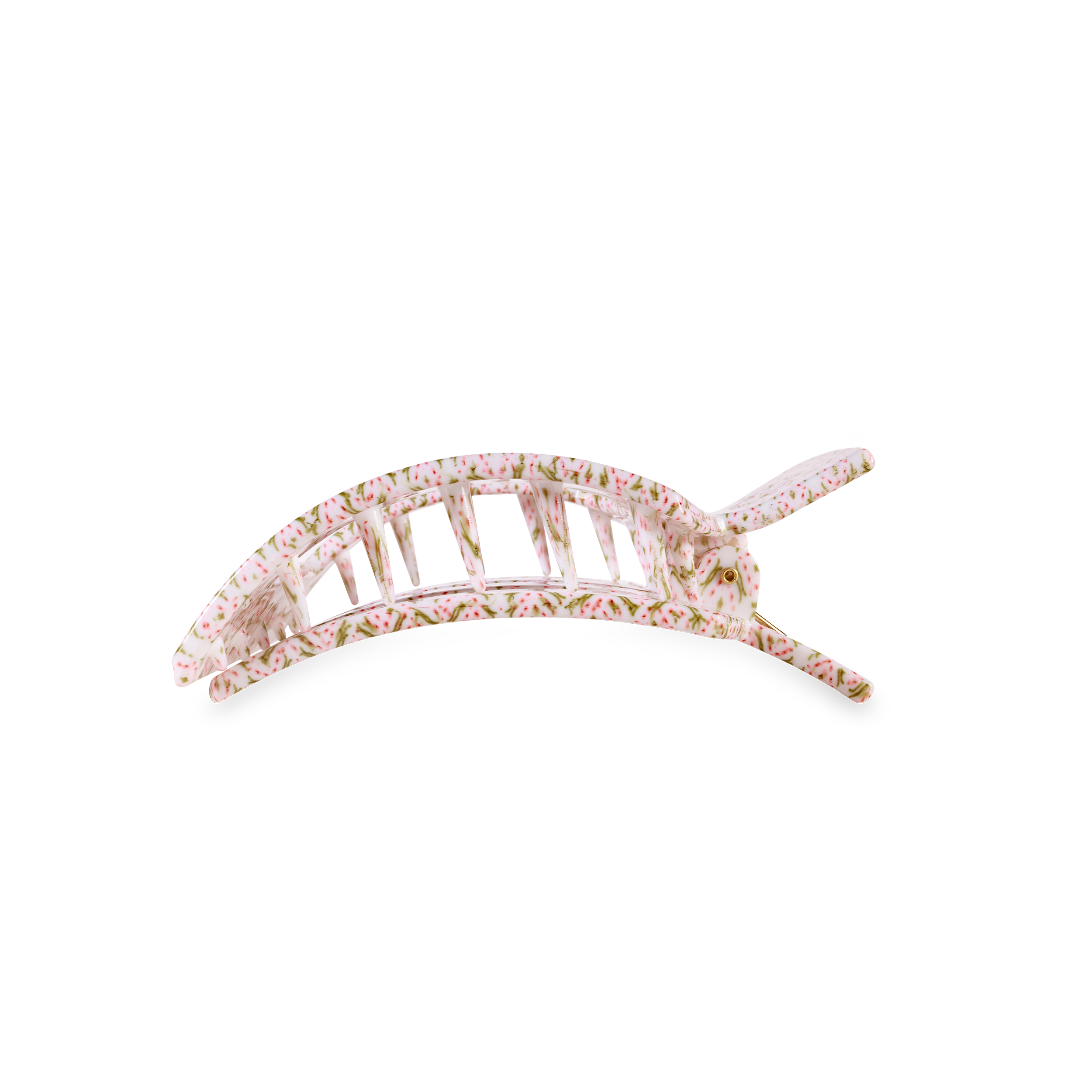 TELETIES - Pine & Pearl | Medium | Flat Square Hair Clip