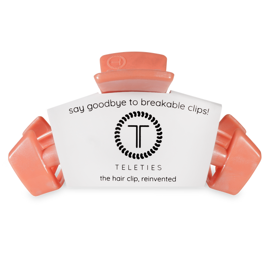 TELETIES - Classic Hair Clip | Large | Dreamsicle