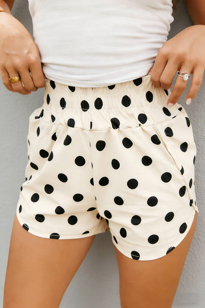 Polka Dot High Waist Casual Shorts (S-XL)