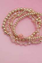 BOHO CROSS MULTI COLORFUL BEADED STRETCH BRACELET (2 Colors)