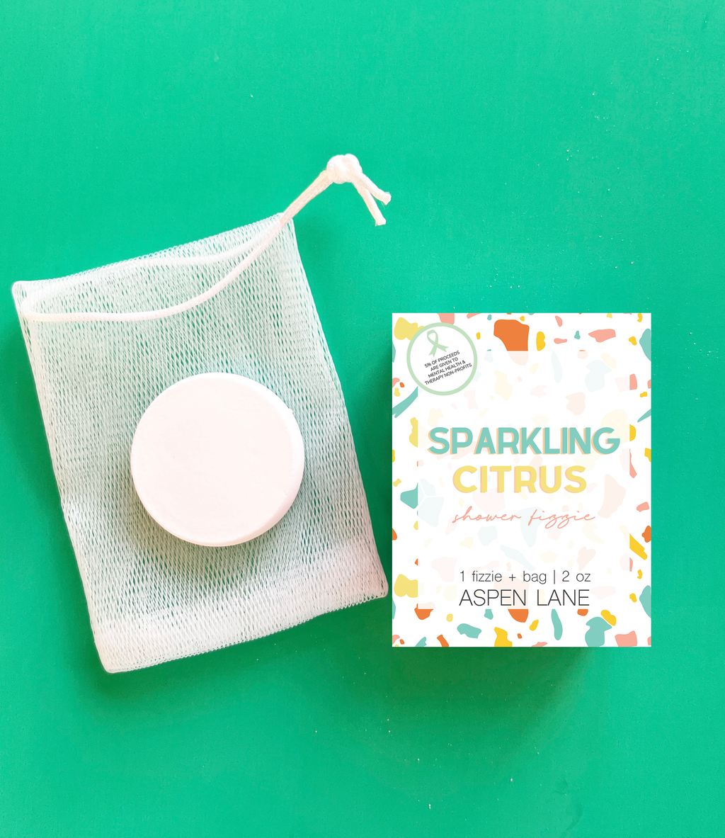Sparkling Citrus Shower Steamer Fizzie w/ Bag