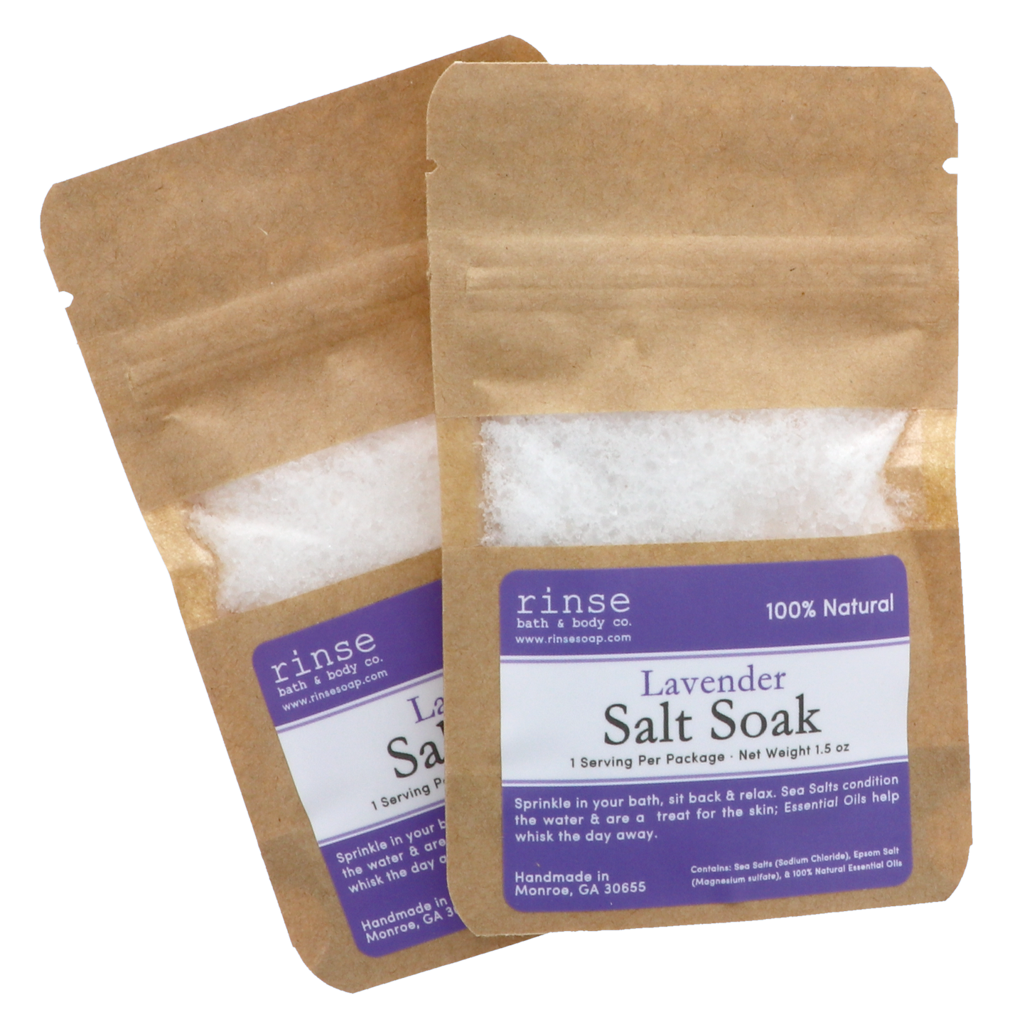 Rinse Bath Body Inc - Soaking Salts (Multiple Scent Options)