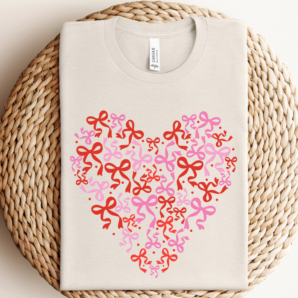 Bow Hearts Graphic Tee (S-3X)