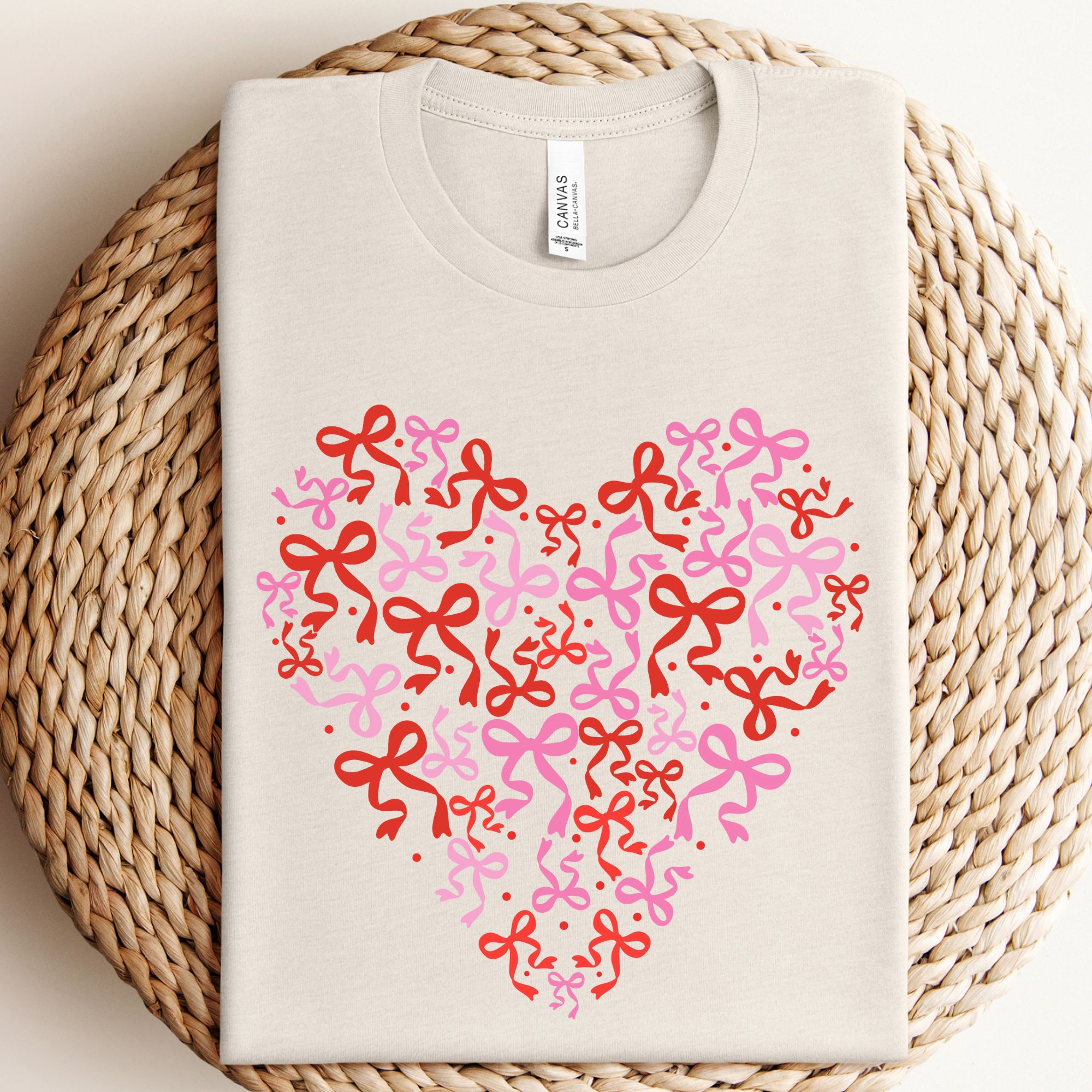 Bow Hearts Graphic Tee (S-3X)