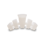 TELETIES - Classic Hair Clip | Small | Coconut White