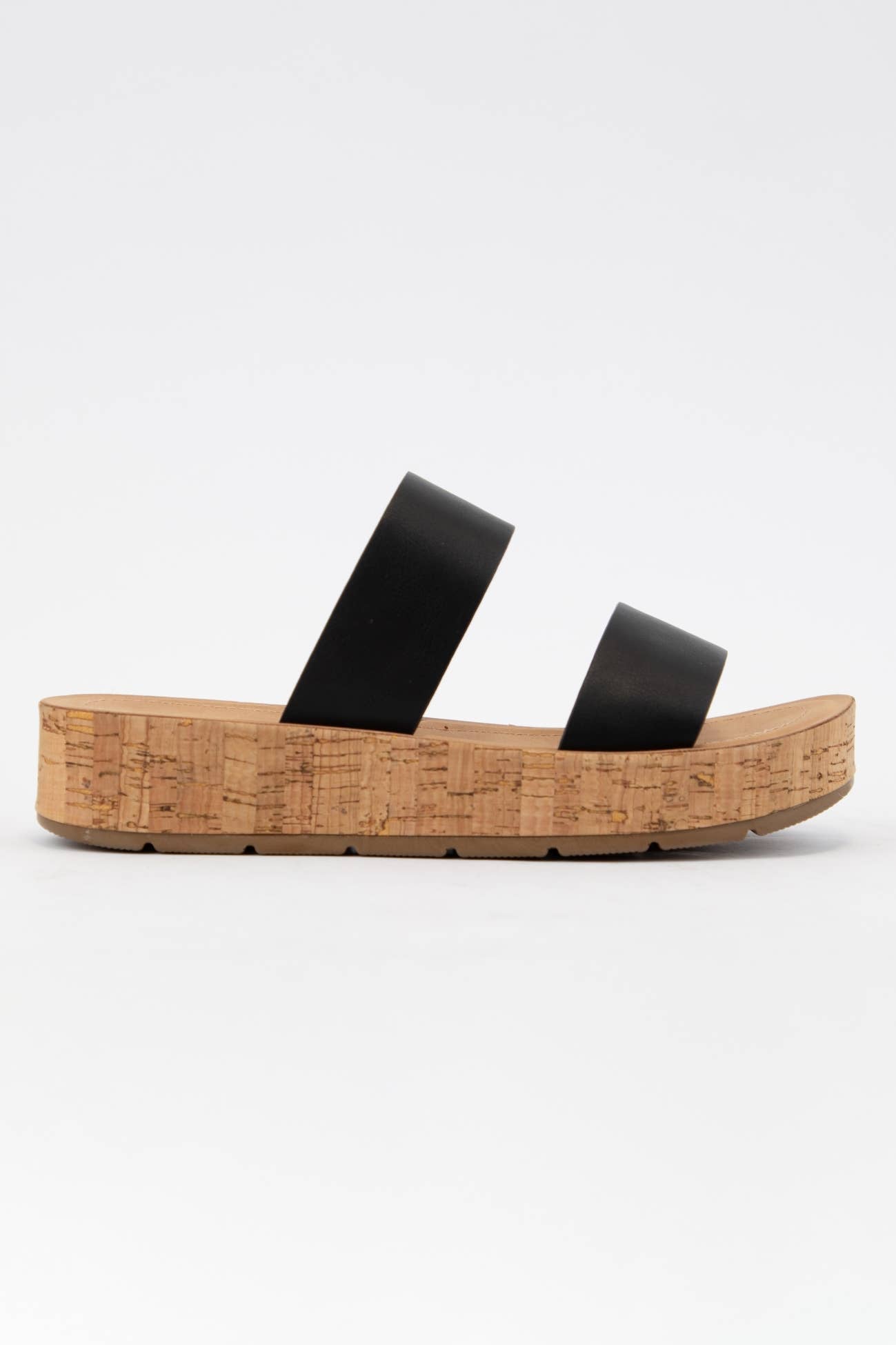 The Whisper Black Platform Sandals (5.5-10)