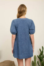 The Emmie Denim Dress (S-L)