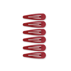 TELETIES - Burgundy Wild Side Snap Clips (6Ct)