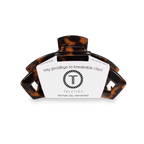 TELETIES - Open Hair Clip | Small | Tortoise