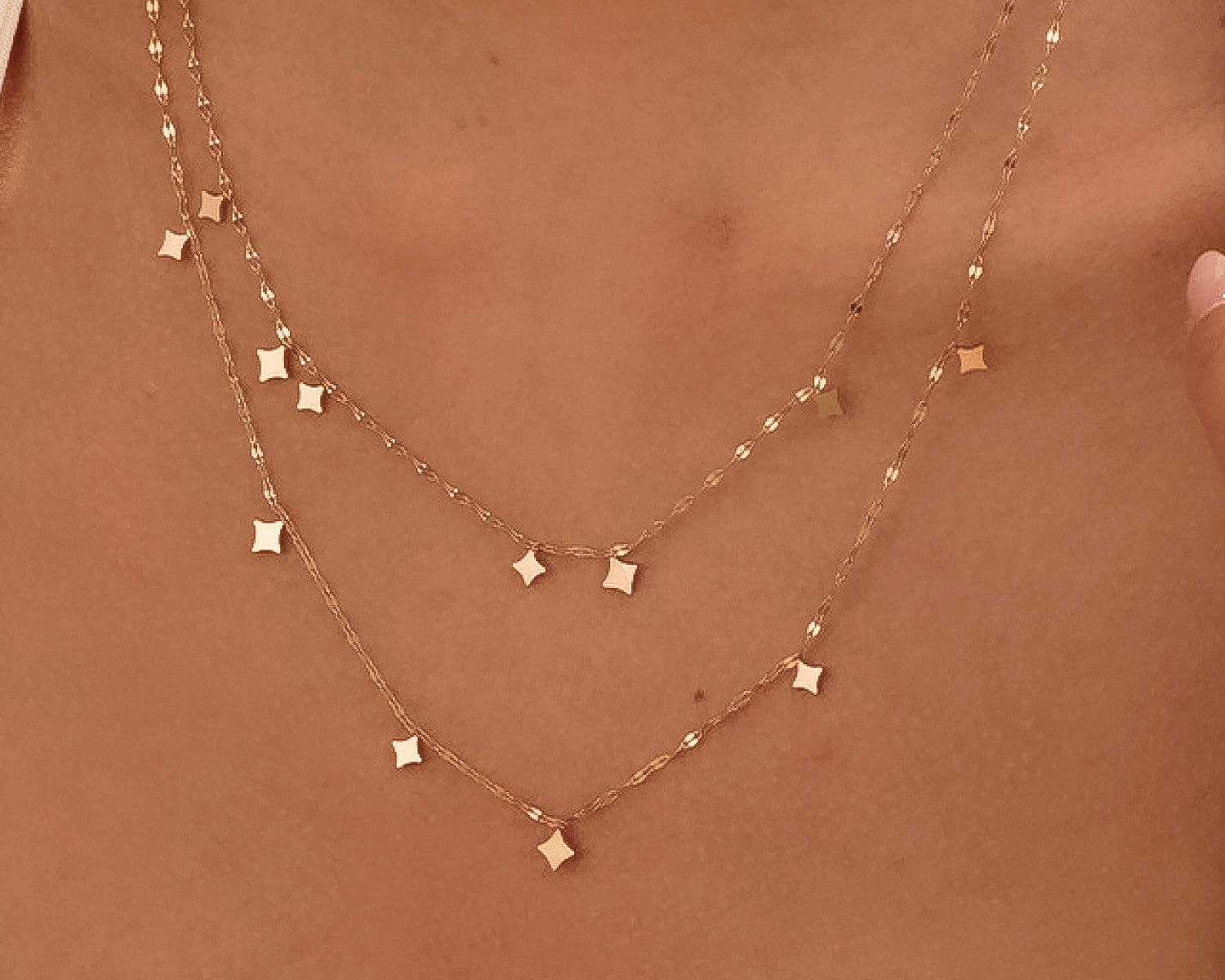 18K Gold Plated Waterproof Stainless Steel Chain Necklace