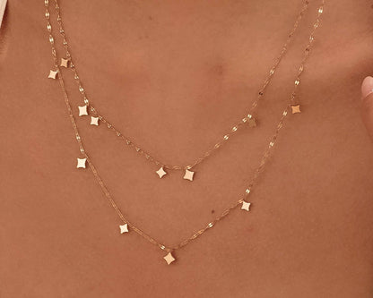 18K Gold Plated Waterproof Stainless Steel Chain Necklace