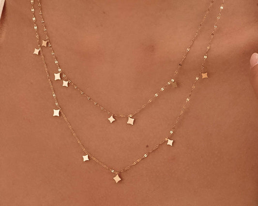 18K Gold Plated Waterproof Stainless Steel Chain Necklace