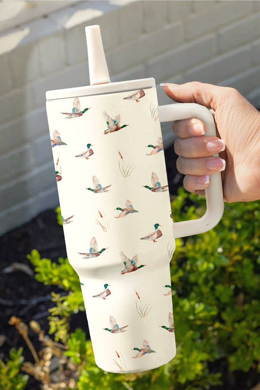 Mallard Flip Straw Large Handle Tumbler