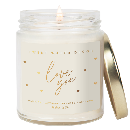 Sweet Water Decor-Love You Candle (9 oz)