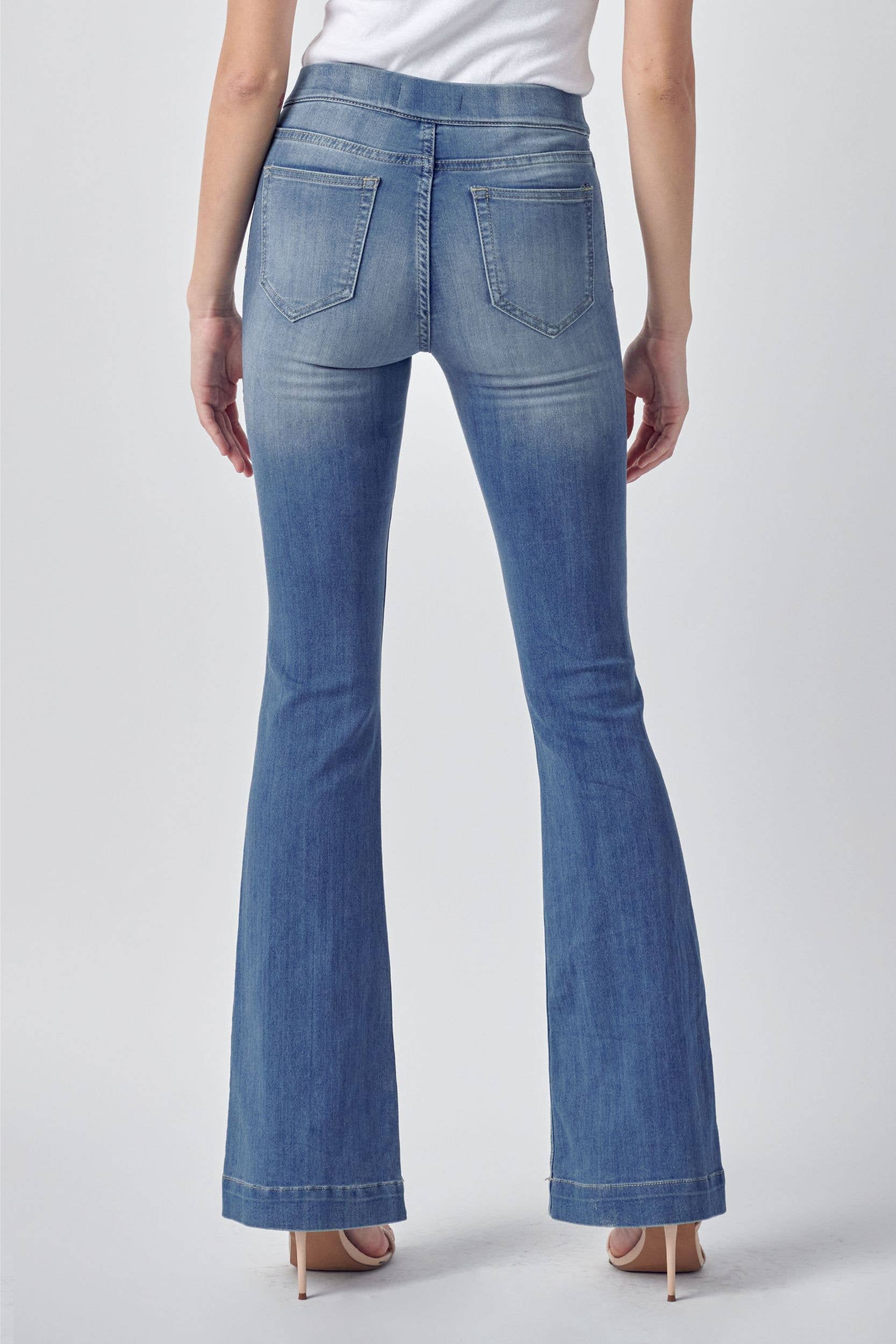 Cello Jeans - Medium Wash Flared Jegging (S-XL)