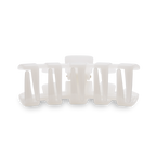 TELETIES - Classic Hair Clip | Small | Coconut White