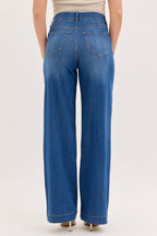 Cello Jeans - Comfort Medium High Rise Pull-On Wide Leg Denim (S-XL)