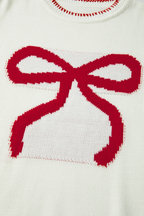 Bow Knit Sweater Holiday Pullover (S-XL)