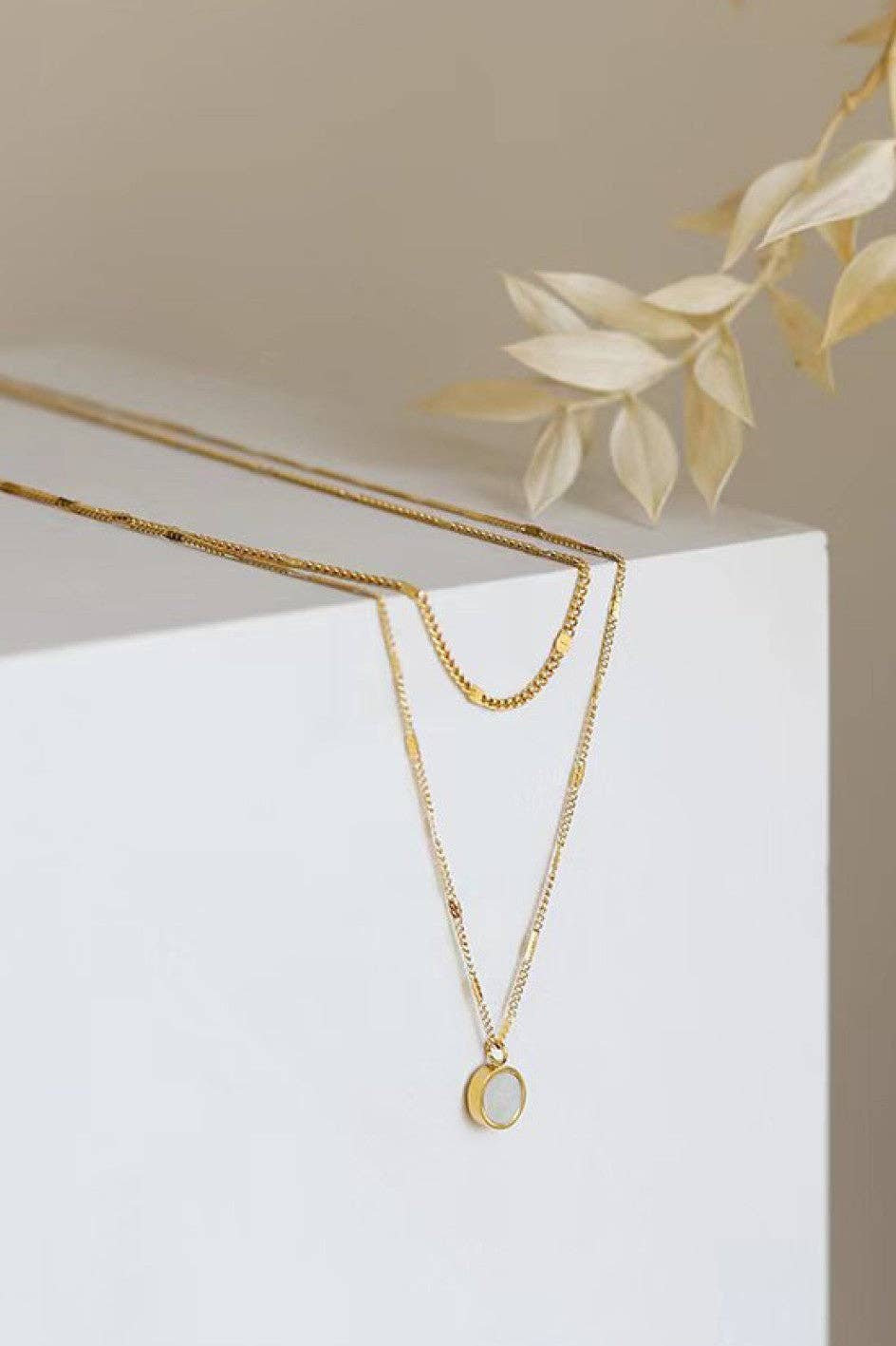18K Gold Plated Waterproof Stainless Steel Chain Necklace