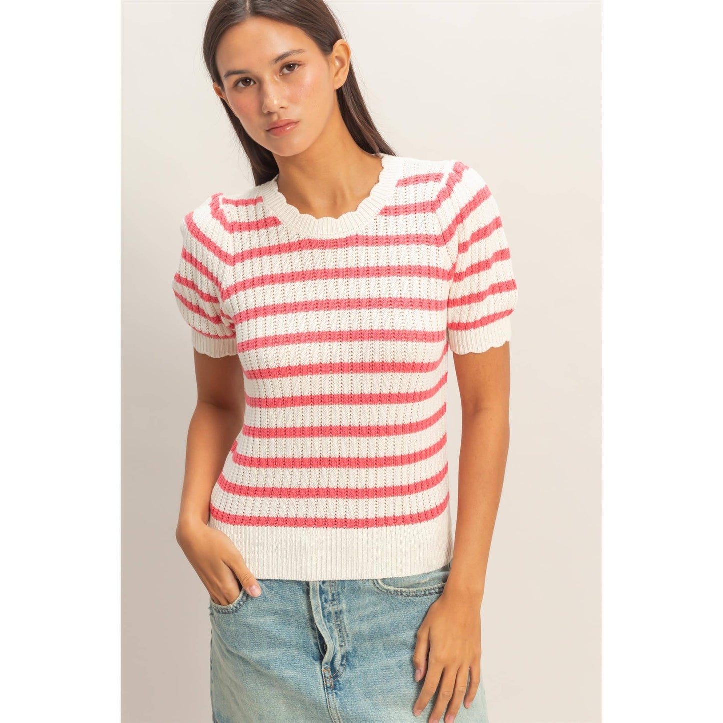The Rachel Spring Puff Sleeve Sweater(S-L)(3 Colors)