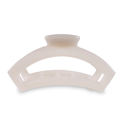 TELETIES - Open Hair Clip | Large | Coconut White