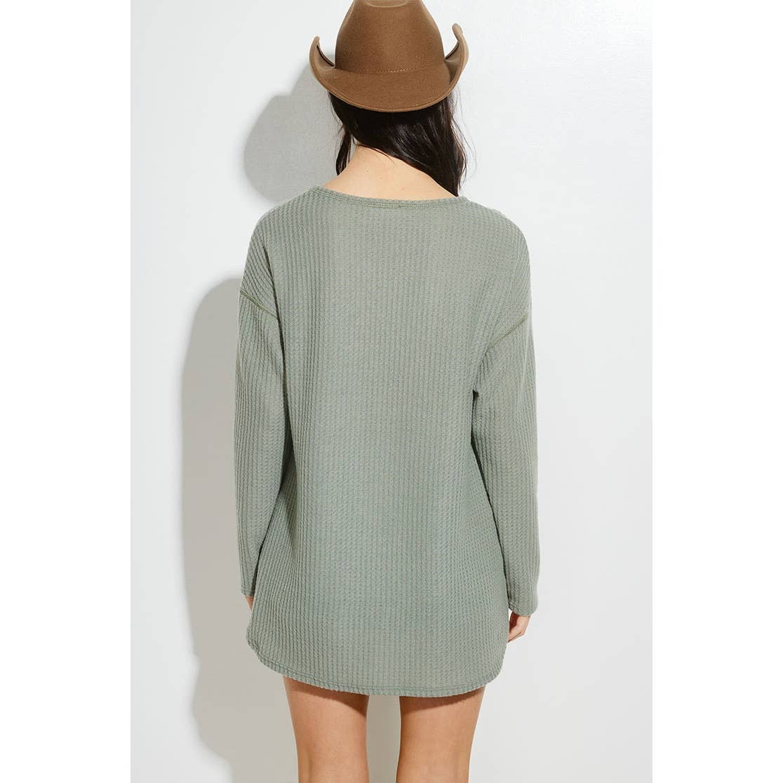Flower print long sleeve top (S-L)