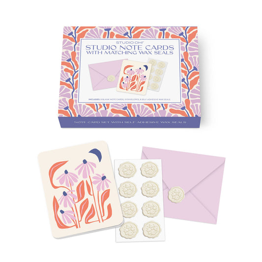 Keep Blossoming Note Cards with Matching Wax Seals