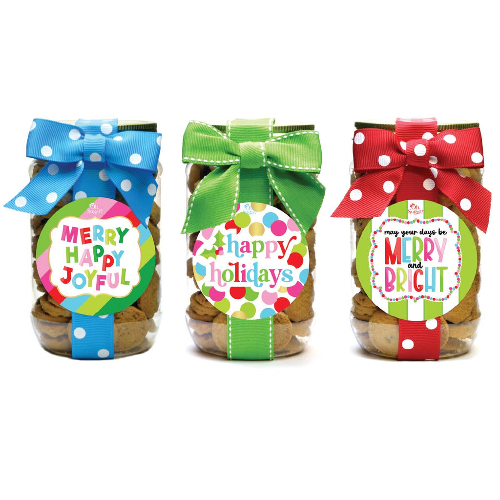 Oh, Sugar! - Cookies Chocolate Chip Christmas Holiday Mason Jars