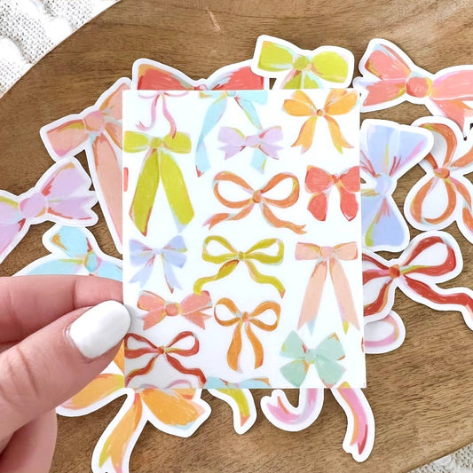 Rainbow Bows Sticker